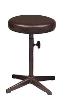 80080::CR-600::An Asahi CR-600 series stool with metal base, providing adjustable locked-screw extension. 3-year warranty for the frame of a chair under normal application and 1-year warranty for the plastic base and accessories. Dimension (WxSL) cm : 34x51. Available in 3 seat styles: PVC Leather, PU Leather and Cotton.